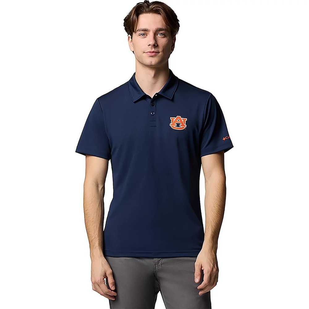 New Columbia Men's Auburn Tigers Shirt Size XL Active Fit Collared Polo NWT